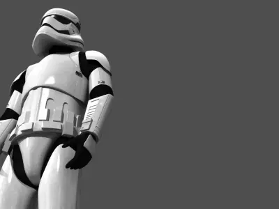 Storm Trooper Rigged and Animated 3D model