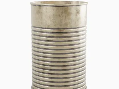 Tin Can 02 Low-poly 3D model