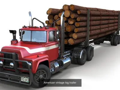 Gameready semitrucks collection 3D Model Pack