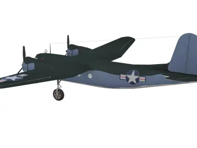 Douglas DC-5 Low-poly 3D model purchase