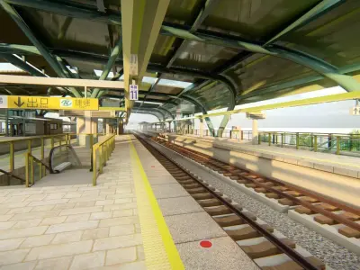 Modern Elevated Metro Station  Detailed Train Station 3D model