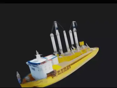 Jumbo heavy load vessel  3D model