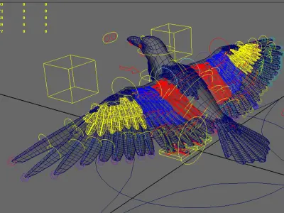 Crow Bird Dove 3D model