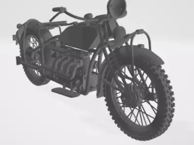 Indian 4 Motorcycle 3D print model