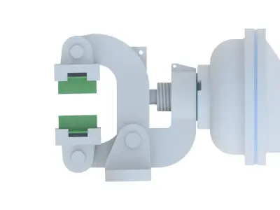 PNEUMATIC DISC BRAKE 3D model