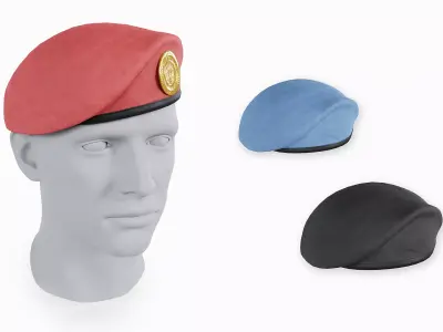 Beret Low-poly 3D model