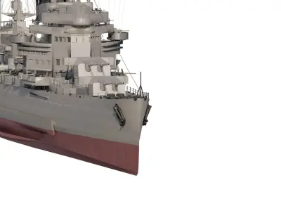 IMPERIAL JAPANESE NAVY CRUISER WW2 3D model