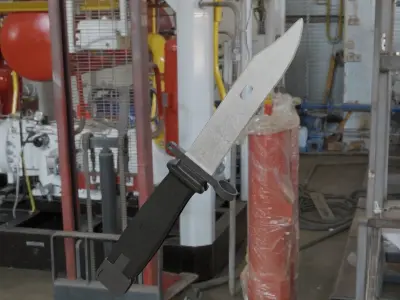 Knife Bayonet Low-poly 3D model