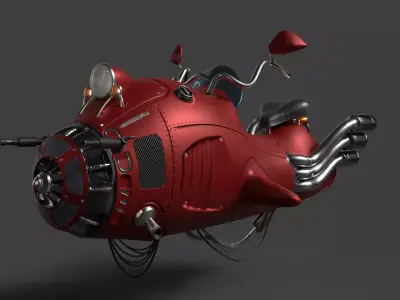 MWhaleBike motorcycle 3D model