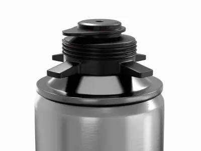 Aluminium paint can 3D model