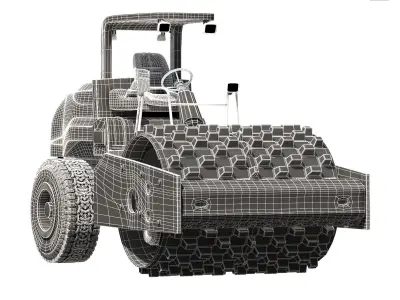 volvo sd45b roller 3D model