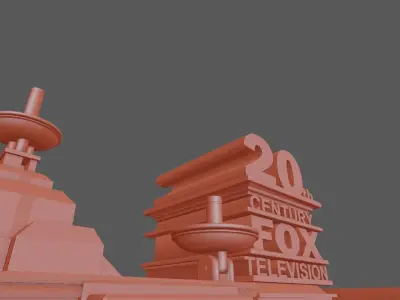 20th century fox logo 3D model