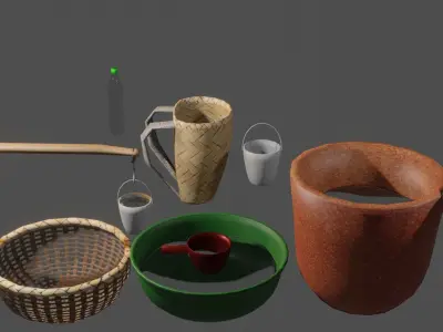 SurvivalPack Free low-poly 3D model