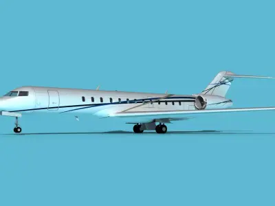 Bombardier Global 7000 V11 3D model