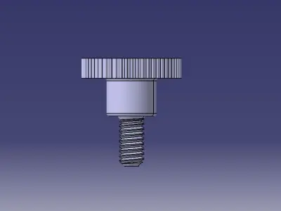 M5 x 10mm Knurled High Thumb Screws 3D print model