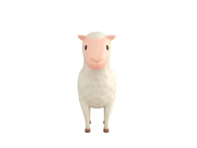Cartoon Sheep 3D model purchase