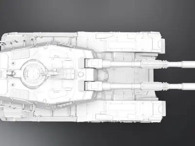 M61A5 Semovente Scale model 3D print model