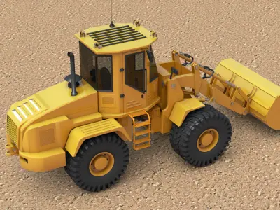 Wheel Loader 3D model get