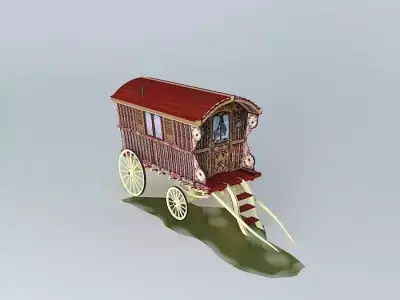 Romany Wagon READING Style Amended Free 3D model purchase