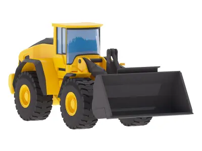 Loader Construction L220H Low-poly 3D model