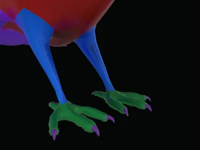 Pigeon BaseMesh Low-poly 3D model
