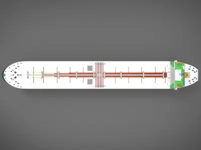 Shipping tanker 3D model