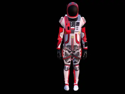 Astronaut Spacesuit Poland 3D model