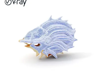 Futuristic Nautical Vessel Model Pack Low-poly 3D model