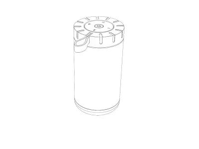 Portable speaker SolidWorks Model Free 3D model