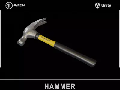 Hammer Low-poly 3D model get