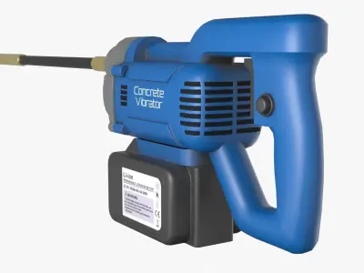 Concrete Vibrator Low-poly 3D model