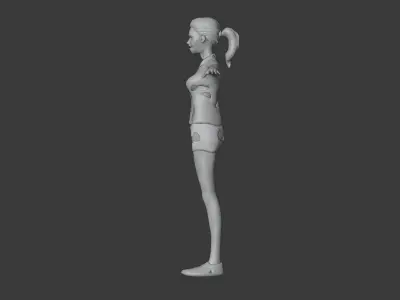 Military Humans Low-poly 3D model