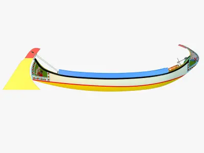 Moliceiro boat 3D model