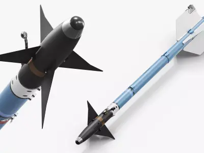 Infrared Air to Air Weapon Missile 3D model