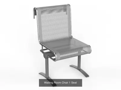 Waiting Room Chair Collection 3D Model Pack