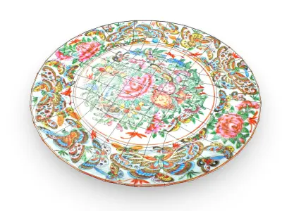 Antique Dinner Plate Low-poly 3D model