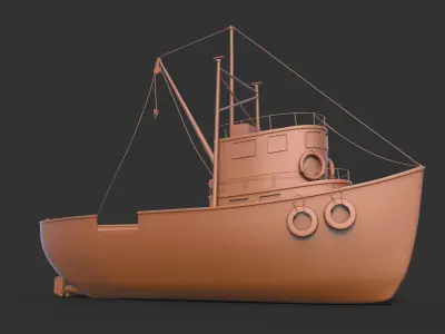 Ship Fishing mk1 3D print model