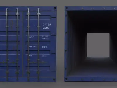 Cargo Container Low-poly 3D model purchase