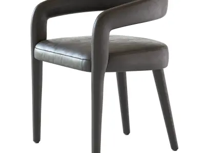 Lisette White Dining Chair 3D model purchase