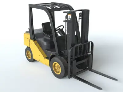Forklift Old PBR 3D model