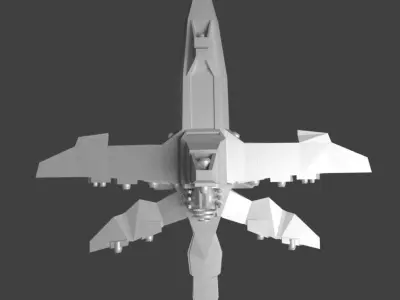 SuperJuggernaut fighter jet 3D model