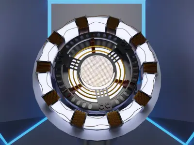 Iron Man Arc Reactor MK 1 3D model
