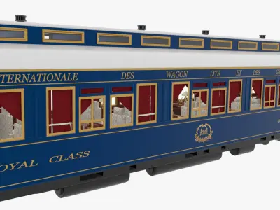 Restaurant Car Orient Express 3D model