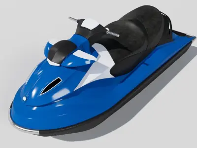 JetSki 01 Maya Arnold 3D model