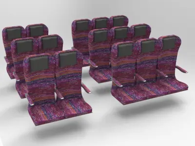 TRAIN SEAT 3D model