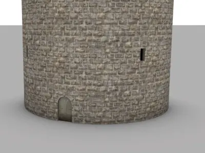 White Tower of Thessaloniki Low-poly 3D model