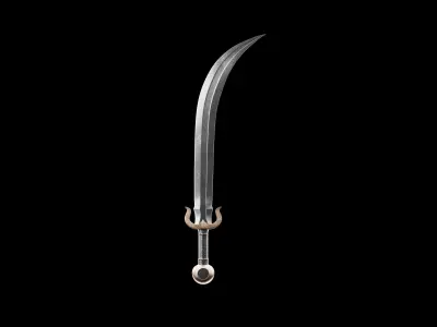 Sword Base Mesh Free low-poly 3D model