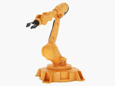 Industrial Robotic Arm 3D model order