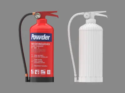Fire extinguisher  Low-poly 3D model order