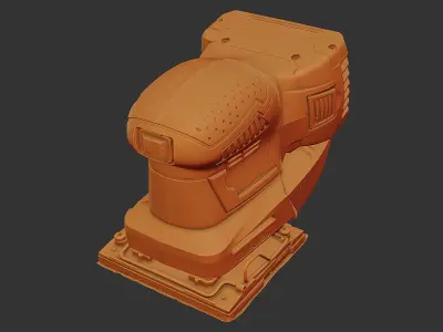 Bosch GSS Cordless Orbital Sander RAW Scan 3D model